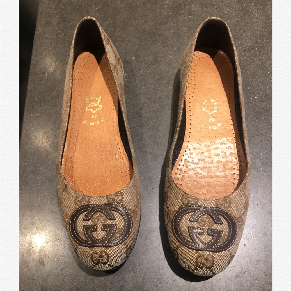 Gucci logo flat - Size 36.5 - Picture 1 of 6